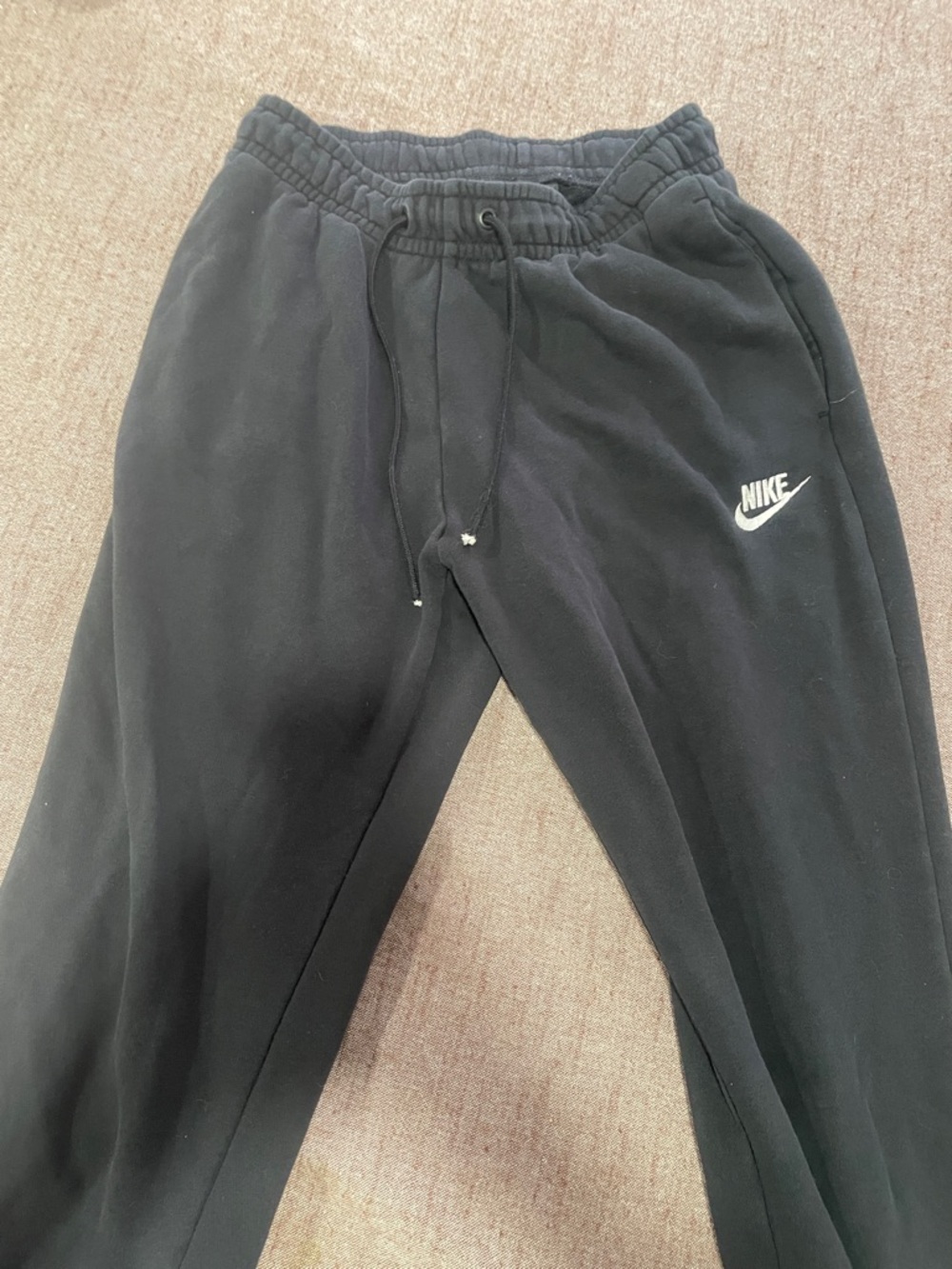 Nike Black Sweatpants with White Swoosh
